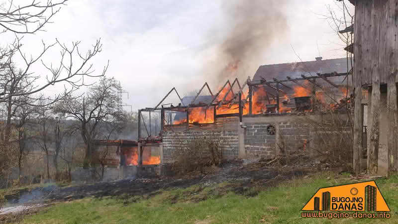 U Pruscu požar, izgorjela radionica