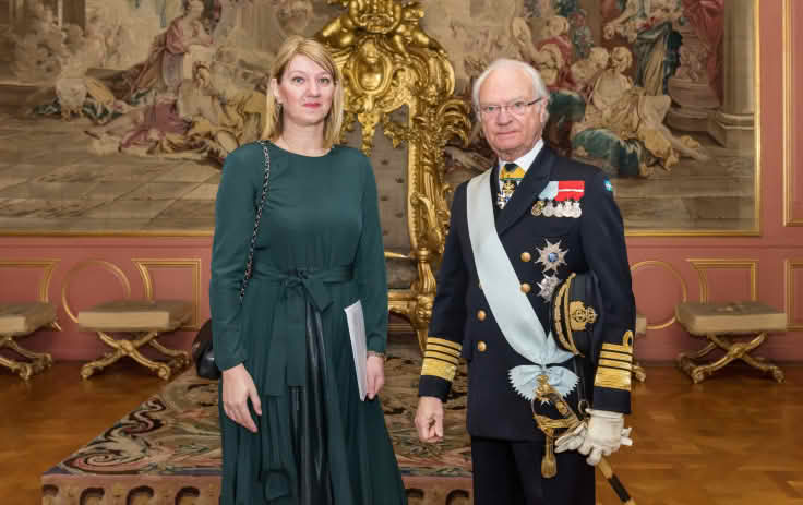 Ambasadorica Bosne i Hercegovine u Švedskoj predala akreditive kralju Karlu XVI Gustavu