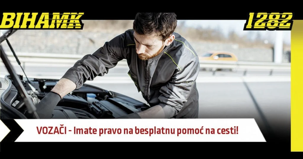 BIHAMK – Vozači imate pravo na besplatnu pomoć na cesti