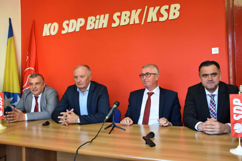 Senad Selimović, novoizabrani načelnik općine Donji Vakuf prisustvovao konferenciji za medije KO SDP SBK