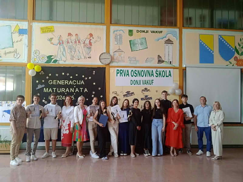 JU Prva OŠ Donji Vakuf: Ispratili još jednu generaciju maturanata