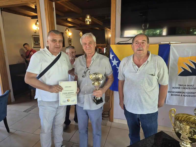 Mirsad Mustafica vicešampion BiH u tavli