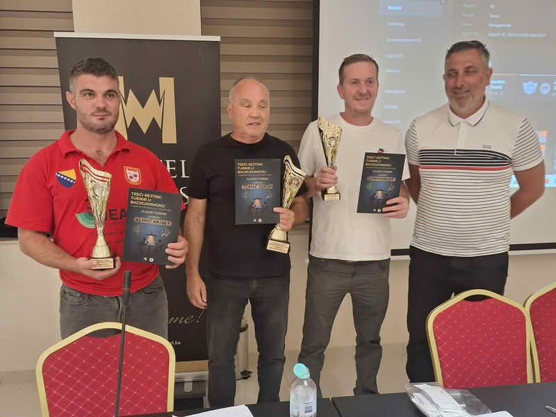Hidajet Džihan osvojio treće mjesto na tavla turniru u Mostaru