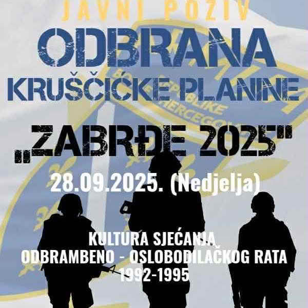 Manifestacija “Odbrana Kruščićke planine – Zabrđe 2025.”